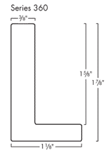 This medium, L-shaped canvas floater frame features Black Woodgrain detail, and a 3/8 " flat face.

*Note: These solid wood, custom canvas floaters are for stretched canvas prints and paintings, and raised wood panels.