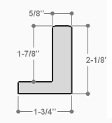 This simple, L-shape canvas floater frame features a .625 " face and deep, 1.825 " rabbet, finished with a classic matte black.

Display your favourite gallery wrapped Giclée print or painting with authentic, fine art style. Ideal for floater framing large and extra large, thick (1.5 " deep) stretched canvases.

*Note: These solid wood, custom canvas floaters are for stretched canvas prints and paintings, and raised wood panels.