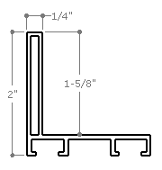 This metal canvas floater picture frame has a smooth, Semi-gloss white finish and flat, narrow (.25 ") face. 

Ideal for medium to large size artwork on thick (1-5/8 " deep) stretcher bars.  Border gallery wrapped Giclée canvas prints or paintings with this simple, modern frame for an authentic, fine art display.

*Note: These sturdy metal, custom canvas floaters are for stretched canvas prints and paintings, and raised wood panels.

Nielsen mf14-14 Profile