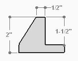 This unique floater frame for stretched canvas features a narrow, 0.5 " face that falls into a steep reverse slant toward the outer edge of the frame.  The modern style is finished in frosted silver on the face and outer edge.

Ideal for mounting medium to extra large, thick (1.5 " deep) gallery wrapped canvas portraits, paintings or Giclée prints. The canvas will extend slightly farther than the face of the frame. 

*Note: These solid wood, custom canvas floaters are for stretched canvas prints and paintings, and raised wood panels.