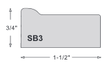 This 3/4 " deep stretcher bar is constructed of finger-jointed pine, which guarantees a strong, warp-resistant bar. The slim depth, but still sturdy 1.5 " width, makes this model ideal for small and medium size frames.

Use these small stretcher bars for gallery wrapped canvas prints, artist canvases or a wide variety of wood crafts and building projects.