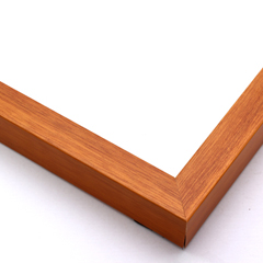 A simple frame with a pecan-wood wash and pearlized finish.

The 7/8 " rabbet allows this frame  as a shallow shadow box.

.75 " width: ideal for small artwork. This modern frame is suitable for a wide variety of art mediums, from photographs to paintings and giclee prints.