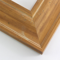 This natural-wash wood frame features a natural varnish that highlights the rich wood grain.  Antiquing is created by nicks that add character and depth to the subtlety bevelled face.

3 " width: ideal for large or oversize images.  Border a rustic nature photograph, or autumnal painting or print with this simple, bucolic frame.