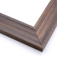 This natural-wash wood frame features a grey-brown varnish that does not disguise the rich wood grain.  Antiquing is created by nicks that add character and depth to the subtlety bevelled face.

2 " width: ideal for medium size images.  Border a rustic nature photograph, or autumnal painting or print with this simple, bucolic frame.