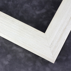 This textured frame, features a distressed-aged look and finished in white wash. Perfect for vintage look. 

2 " width: ideal for medium- or large-size images.  This heavy frame is the perfect border for a bold watercolour or oil painting, or print.