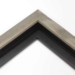 This textured floater frame, features a distressed-aged look and finished in black. Perfect for vintage look. 

1 " width: ideal for small artwork. Highlight this frames rustic undertones with a bucolic nature print or photograph.