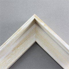 This L-shaped canvas floater, features distressed wood, lightly coated in white paint, revealing light peeks of wood color.
 
*Note: These canvas floaters are for mounting 1 to 1-1/4 " deep (thick) gallery wrapped   stretched canvas prints and paintings, and raised wood panels.

Finish:	White Washed