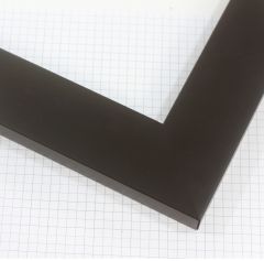 This 2 " wide frame comes in a matte black finish. This sleek modern frame will add elegance to any artwork.