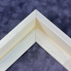 This 1-5/8 " deep natural wood floater frame features a textured bight natural wood finish. This rustic frame will add a contemporary essence to your artwork.