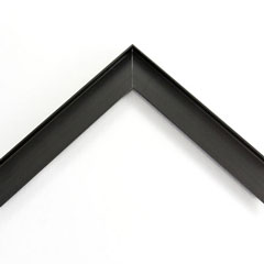 5/16 L-shape, metal floater frame. This moulding features a thin profile, with a straight brushed surface. It has a dull satin shine and reflects diluted light.

This frame is best suited for small to medium artwork.