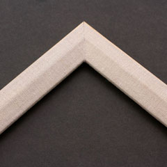 Linen liners are a great option for providing space between art and frame.  Where glass is generally required to protect paper artworks and their mat, a linen liner does not require glass, making it ideal for paintings and Giclée prints.

This 1 " natural liner has an authentic, soft linen texture and colour, and flat face with a sloped inner lip.  It is best suited to small and medium size canvas prints and oil paintings.