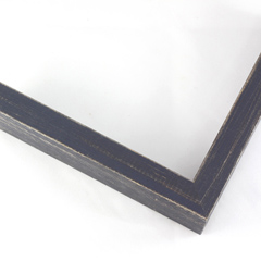 This simple, flat faced frame features rustic wood with a light wash. The natural grain shows through the sanded, dusty blue varnish, giving the frame a soft, antiqued appearance.

1-1/2 " wide: ideal for small and medium-size images.  Whether photography or paintings, rural scenes and simple images will look striking in this frame.