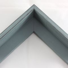 This deep L-shaped canvas floater, features distressed wood, lightly coated in grey paint, revealing light peeks of black, perfect for a rustic style.

Ideal for mounting 1.5 " deep (thick) gallery wrapped canvas portraits, paintings or Giclée prints.

*Note: These canvas floaters are for stretched canvas prints and paintings, and raised wood panels.