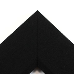 Linen liners are a great option for providing space between art and frame.  Where glass is generally required to protect paper artworks and their mat, a linen liner does not require glass, making it ideal for paintings and Giclée prints.

This 3 " black liner has an authentic, soft linen texture and a wide, flat face with sloped inner lip.  It is best suited to large and extra large (oversize) canvas prints and oil or acrylic paintings.