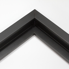 This simple, matte black canvas floater frame features a slim, flat face. Dress it up with an old watercolor or oil painting, or keep it modern with a bright family photograph.

.75 "es wide: ideal for small images.