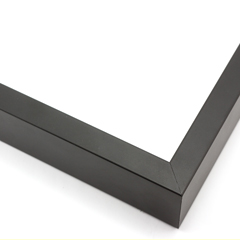 This classic, matte black shadow box frame features a smooth face, straight edges and a 1.5 " rabbet.

Encase your favourite hockey, holiday or event memorabilia.  The .625 " wide frame is ideal for small and medium size shadow boxes.