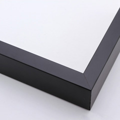 This stylish, matte black shadow box frame features smooth lines and a slender, .75 " wide face, making it the ideal compartment for smaller displays.  The deep drop on the inner lip creates a pleasing outer shadow to mirror the interior.

Fill the shallow, 1 " rabbet with memorabilia from your wedding or a favourite family vacation.  The possibilities are endless with this classic design.