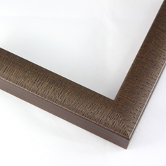 This brown with caramel stain frame, features a slight lifted curved profile with darken lines and natural wood finish.

1-1/4 " width: ideal for small artwork. The clean modern lines and natural details of this frame make it the perfect fit for a wide variety of paintings, photos and giclee prints.

Kyoto II Collection