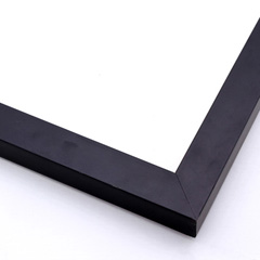 This matte black frame features a slim, smooth face. Dress it up with an old watercolour or oil painting, or keep it modern with a family photograph. 

.875 "es wide: ideal for small images to medium images.