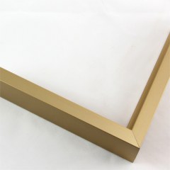 Tall, yet slim 7/16 " metal frame with a hooked profile. This moulding is rose gold with a slight brushed texture. It reflects diluted light.

Nielsen n117-23 Profile