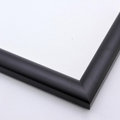 This simple, matte black frame features a slim curved profile.  The result is a classic yet modern border that can be matched with almost any artwork and decorating style.

1 " " width: ideal for small images.  Select an oil or watercolour painting, giclee print, or white-dominant grayscale photograph.