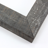 This simple but expressive frame features an organic wood grain face, complete with whorls and shallow ridges. The dark grey-brown finish is antiqued with touches of light grey that highlight the rustic texture.

1.75" width: ideal for medium size artworks. The natural simplicity of this countryside frame is the perfect match for nature or farmland photographs or oil paintings.