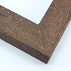 This simple but expressive frame features an organic wood grain face, complete with whorls and shallow ridges. The rich, matte walnut finish highlights the natural texture.

1.75" width: ideal for medium size artworks. The natural simplicity of this countryside frame is the perfect match for nature or farmland photographs or oil paintings.