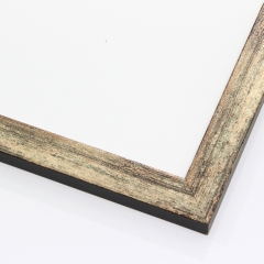 Introducing our exquisite 1-" width picture frame, thoughtfully crafted to accentuate the beauty of your beloved small images. With a touch of refined allure, this frame features a captivating flat silver pearl distressed finish, exuding timeless charm and sophistication.

Meticulously designed with an artist