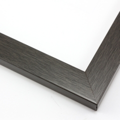 This simple frame features a grey-brown, charcoal wash and delicate wood grain detailing. 

1.25 " width: ideal for small or medium size artworks. The clean modern lines and rustic details of this frame make it the perfect fit for a wide variety of paintings, photos and giclee prints.