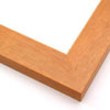 This simple wood frame with a light golden wash highlights the natural wood grain and features a stepped inner lip.
1.75 " width: ideal for medium or large artwork. The elegant simplicity of this frame makes it the perfect border for many photographs, oil or acrylic paintings or Giclée prints.