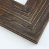 This large frame is covered with a deep walnut wash that highlights the natural wood grain for a rustic appearance.

3.125 " width: ideal for large and oversize images. Border a rustic nature photograph, or autumnal painting or print with this simple, bucolic frame.