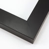 This simple frame features a flat, matte black finish. 

1.5 " width: ideal for small to large artwork. The clean modern lines of this frame make it the perfect fit for a wide variety of paintings, photos and giclee prints.