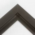 This sleek, modern black floater frame features a thick 1-1/4 " profile with a 1 " depth that is perfect for any minimal, classic appearance.