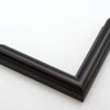 This simple metal picture frame has a high-shine, silver finish and curved profile. 

.875 " width: ideal for small, medium or large artworks. Easily frame photographs, thicker cloth or needlework art, or even Giclée canvas prints.