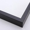 This stylish, matte black shadow box frame features smooth lines and a slender, .75 " wide face, making it the ideal compartment for smaller displays.  The deep drop on the inner lip creates a pleasing outer shadow to mirror the interior.

Fill the shallow, 1 " rabbet with memorabilia from your wedding or a favourite family vacation.  The possibilities are endless with this classic design.