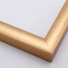 This high shine, rose gold foil frame features a thick curved profile.  A brushed finish reveals subtle lines and faint black spattering gives an antique look - simple, yet glamorous. A 1 " rabbet gives this frame a narrow shadow-box quality.

1.25 "es width: ideal for medium-sized images.  Select an oil or watercolour painting, print, or abstract photograph.