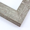 This simple but expressive frame features an organic wood grain face, complete with whorls and shallow ridges. The soft, pale grey finish has hints of brown and white that highlight the rough texture.

1.75" width: ideal for medium size artworks. The natural simplicity of this countryside frame is the perfect match for nature or farmland photographs or oil paintings.