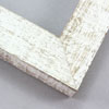 This simple but expressive frame features an organic wood grain face, complete with whorls and shallow ridges. The matte white finish is roughly applied for an antiqued look.

1.75" width: ideal for medium size artworks. The natural simplicity of this countryside frame is the perfect match for nature or farmland photographs or oil paintings.