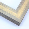 This simple but expressive frame features a smooth, natural wood face with a rougher, organic drop edge. The matte brown finish is overlaid with gold for an antiqued richness.

1.75" width: ideal for medium size artworks. The natural simplicity of this countryside frame is the perfect match for nature or farmland photographs or oil paintings.